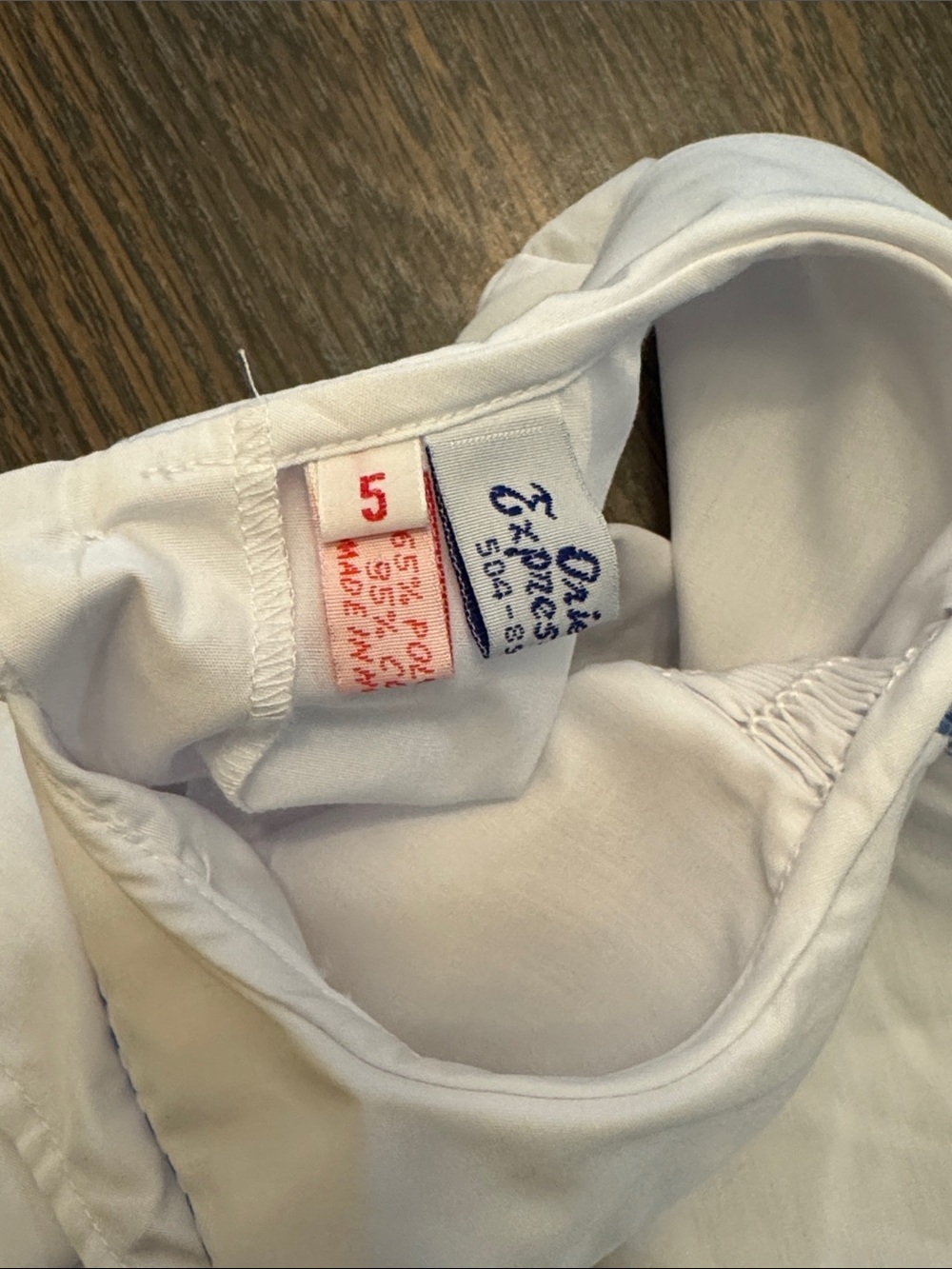 Embroidered white Sleeveless Top with Blue Gingham Bloomers - Picture 4 of 7